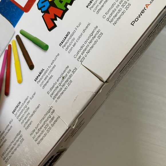 Super Mario Nintendo 3DS ColorCraft Case Style it Your Way Markers Included NEW - Picture 8 of 8